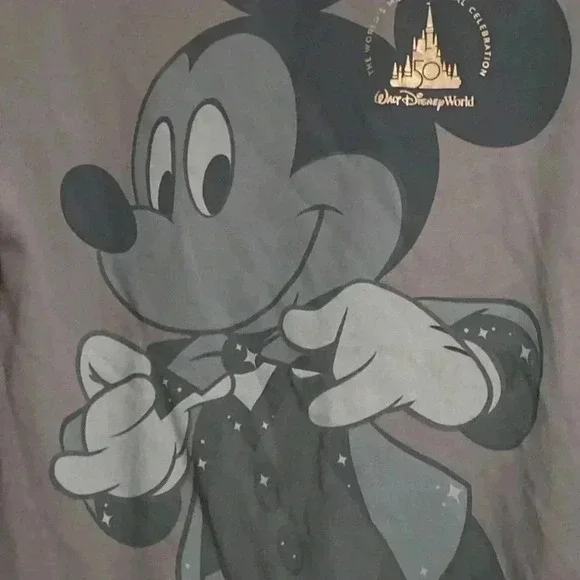 Disney World gray sweatshirt 50th anniversary celebration oversized shirt top - Picture 4 of 8